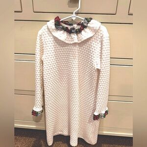 Girls’ Bella Bliss Ruffled Neck Quilted Dress, Size 8